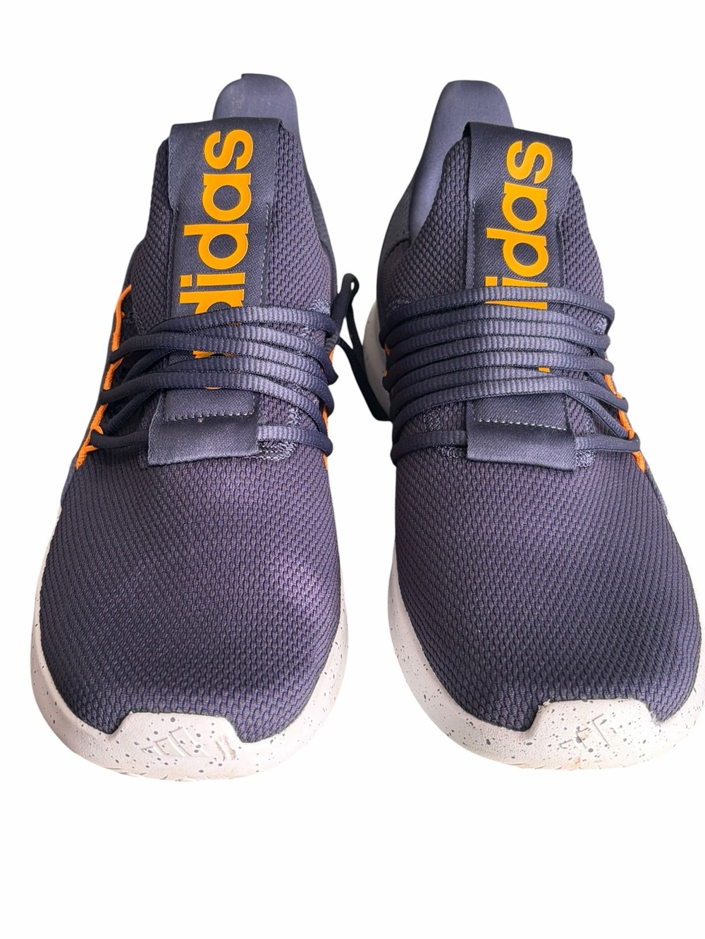 Adidas  Men’s Purple Athletic Sneakers with Orange Logo
